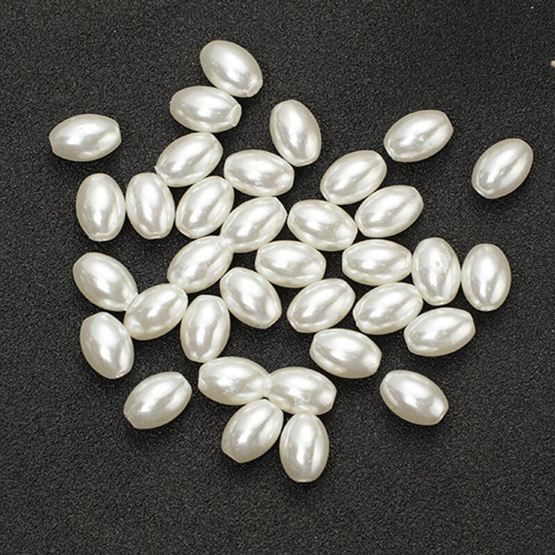 200 ks 3x6mm 4x8mm 6x12mm ryžové tvarované biele imitácie perál korálky remeselné dekorácie pre DIY náramky, náhrdelníky, výrobu šperkov