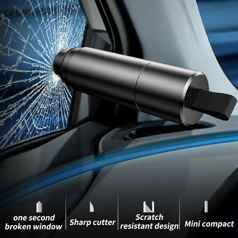 Spărgător de sticlă pentru evadare rapidă și siguranță în perioadele de pericol Spărgător de sticlă Subacvatic Spărgător de sticlă Instrument de evacuare a vehiculului