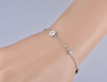 Lokaer Classic Roman Numerals Cubic Zirconia Chain & Link Βραχιόλια Κοσμήματα Γούρια από τιτάνιο Ατσάλι Βραχιόλι Γυναικεία B18019