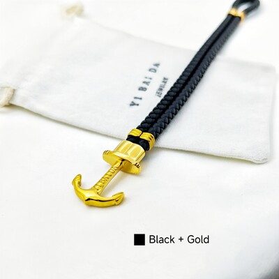 Kiváló minőségű rozsdamentes acél női horgony karkötő Navy stílusú divat egyéniség minden hozzáillő bőr kötél pár kiegészítők