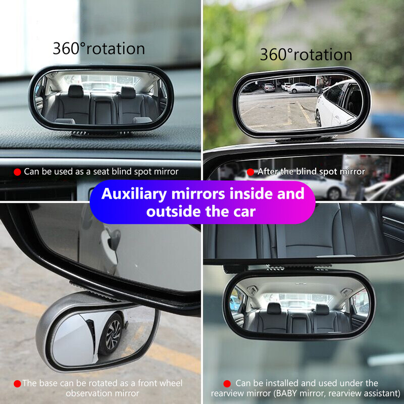 Univerzalno retrovizor za automobil 360° podesivi širokokutni bočni stražnji retrovizori mrtvi kut Snap put za pomoćno retrovizor za parkiranje