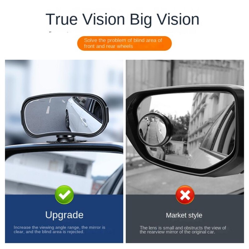 Ogledalo za automobil Retrovizor za autobus Ogledalo za vožnju unatrag Pomoćno zrcalo Veliko vidno polje Ogledalo širokog kuta Podesivi kut
