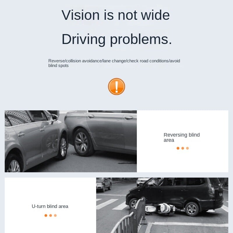 Ogledalo za automobil Retrovizor za autobus Ogledalo za vožnju unatrag Pomoćno zrcalo Veliko vidno polje Ogledalo širokog kuta Podesivi kut
