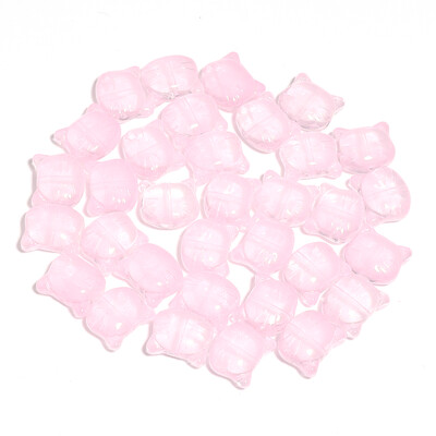 30 τμχ Γυάλινες χάντρες κεφαλής γάτας Χρώμα Χαριτωμένο φωτιστικό γούρι χάντρα για κοσμήματα κατασκευής DIY βραχιόλια Κολιέ σκουλαρίκι DIY αξεσουάρ