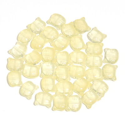 30 τμχ Γυάλινες χάντρες κεφαλής γάτας Χρώμα Χαριτωμένο φωτιστικό γούρι χάντρα για κοσμήματα κατασκευής DIY βραχιόλια Κολιέ σκουλαρίκι DIY αξεσουάρ