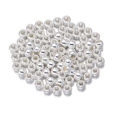 20-100 ks/sada 6 8 10 12 14 mm CCB dištančné korálky okrúhle voľné korálky veľké korálky s veľkým otvorom na výrobu šperkov, DIY náramok, veľkoobchod