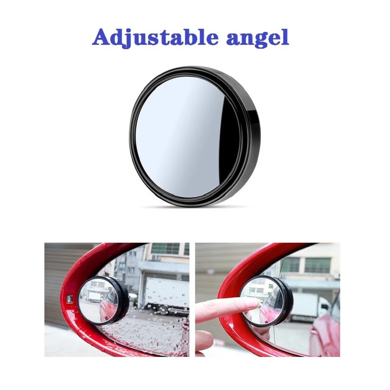 4 kom Ogledala za mrtvi kut za automobile Rotirajuće retrovizor za 360 stupnjeva s okvirom Okruglo Hd širokokutno pomoćno konveksno ogledalo