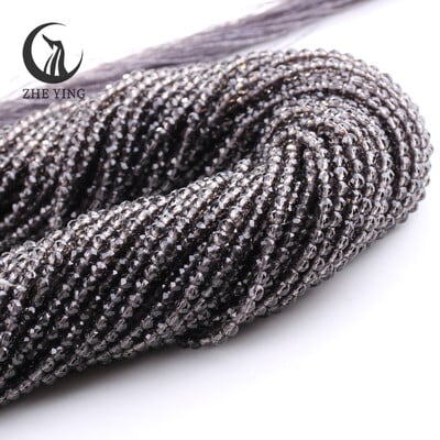 2 mm 3 mm vysoko kvalitné ametystové fialové korálky, hydro okrúhle fazetované krištáľové medzery, sklenené korálky, náramok, DIY výroba šperkov, 5 prameňov