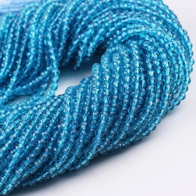 2 mm 3 mm vysoko kvalitné ametystové fialové korálky, hydro okrúhle fazetované krištáľové medzery, sklenené korálky, náramok, DIY výroba šperkov, 5 prameňov