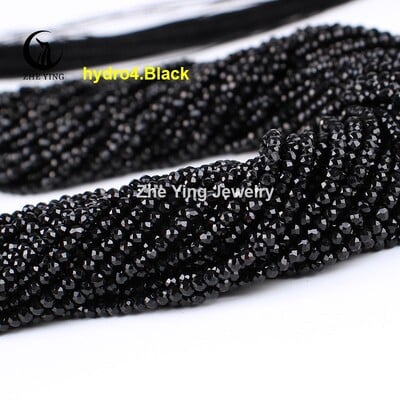 2 mm 3 mm vysoko kvalitné ametystové fialové korálky, hydro okrúhle fazetované krištáľové medzery, sklenené korálky, náramok, DIY výroba šperkov, 5 prameňov