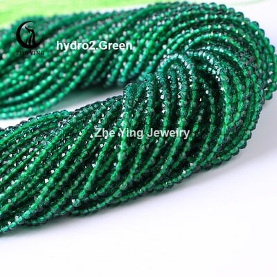 2 mm 3 mm vysoko kvalitné ametystové fialové korálky, hydro okrúhle fazetované krištáľové medzery, sklenené korálky, náramok, DIY výroba šperkov, 5 prameňov