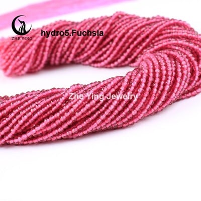 2 mm 3 mm vysoko kvalitné ametystové fialové korálky, hydro okrúhle fazetované krištáľové medzery, sklenené korálky, náramok, DIY výroba šperkov, 5 prameňov