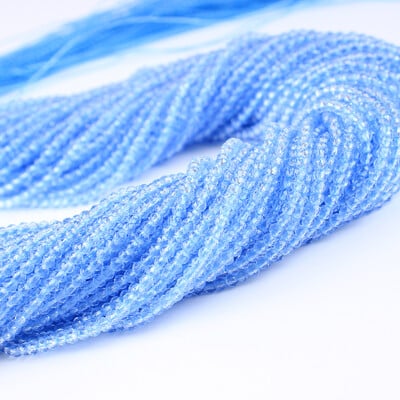 2 mm 3 mm vysoko kvalitné ametystové fialové korálky, hydro okrúhle fazetované krištáľové medzery, sklenené korálky, náramok, DIY výroba šperkov, 5 prameňov