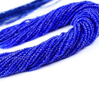 2 mm 3 mm vysoko kvalitné ametystové fialové korálky, hydro okrúhle fazetované krištáľové medzery, sklenené korálky, náramok, DIY výroba šperkov, 5 prameňov