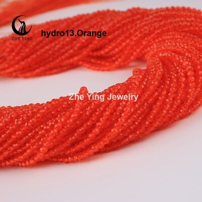 2 mm 3 mm vysoko kvalitné ametystové fialové korálky, hydro okrúhle fazetované krištáľové medzery, sklenené korálky, náramok, DIY výroba šperkov, 5 prameňov