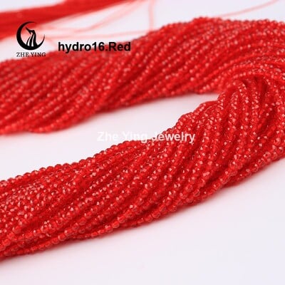 2 mm 3 mm vysoko kvalitné ametystové fialové korálky, hydro okrúhle fazetované krištáľové medzery, sklenené korálky, náramok, DIY výroba šperkov, 5 prameňov