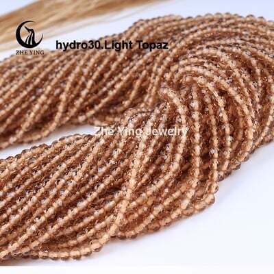 2 mm 3 mm vysoko kvalitné ametystové fialové korálky, hydro okrúhle fazetované krištáľové medzery, sklenené korálky, náramok, DIY výroba šperkov, 5 prameňov