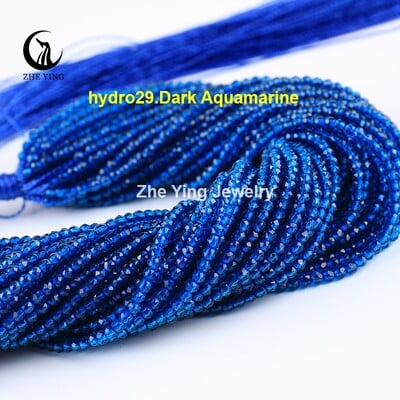 2 mm 3 mm vysoko kvalitné ametystové fialové korálky, hydro okrúhle fazetované krištáľové medzery, sklenené korálky, náramok, DIY výroba šperkov, 5 prameňov