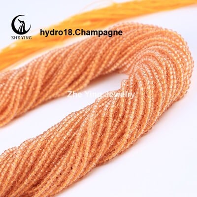2 mm 3 mm vysoko kvalitné ametystové fialové korálky, hydro okrúhle fazetované krištáľové medzery, sklenené korálky, náramok, DIY výroba šperkov, 5 prameňov