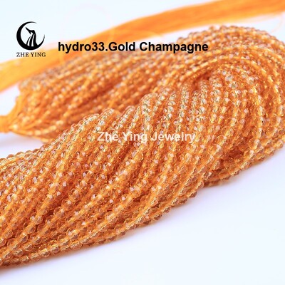 2 mm 3 mm vysoko kvalitné ametystové fialové korálky, hydro okrúhle fazetované krištáľové medzery, sklenené korálky, náramok, DIY výroba šperkov, 5 prameňov