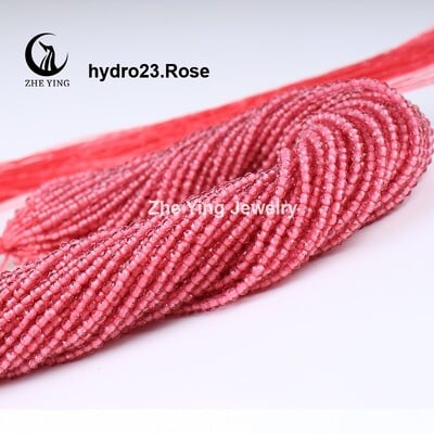 2 mm 3 mm vysoko kvalitné ametystové fialové korálky, hydro okrúhle fazetované krištáľové medzery, sklenené korálky, náramok, DIY výroba šperkov, 5 prameňov