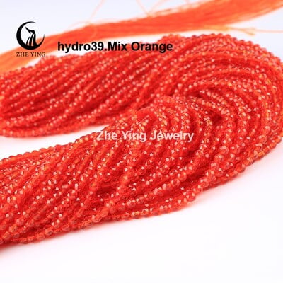 2 mm 3 mm vysoko kvalitné ametystové fialové korálky, hydro okrúhle fazetované krištáľové medzery, sklenené korálky, náramok, DIY výroba šperkov, 5 prameňov