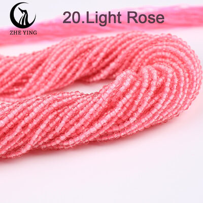 2 mm 3 mm vysoko kvalitné ametystové fialové korálky, hydro okrúhle fazetované krištáľové medzery, sklenené korálky, náramok, DIY výroba šperkov, 5 prameňov