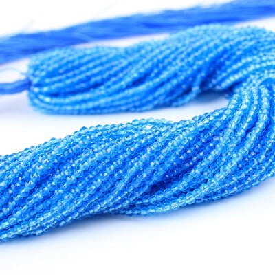 2 mm 3 mm vysoko kvalitné ametystové fialové korálky, hydro okrúhle fazetované krištáľové medzery, sklenené korálky, náramok, DIY výroba šperkov, 5 prameňov