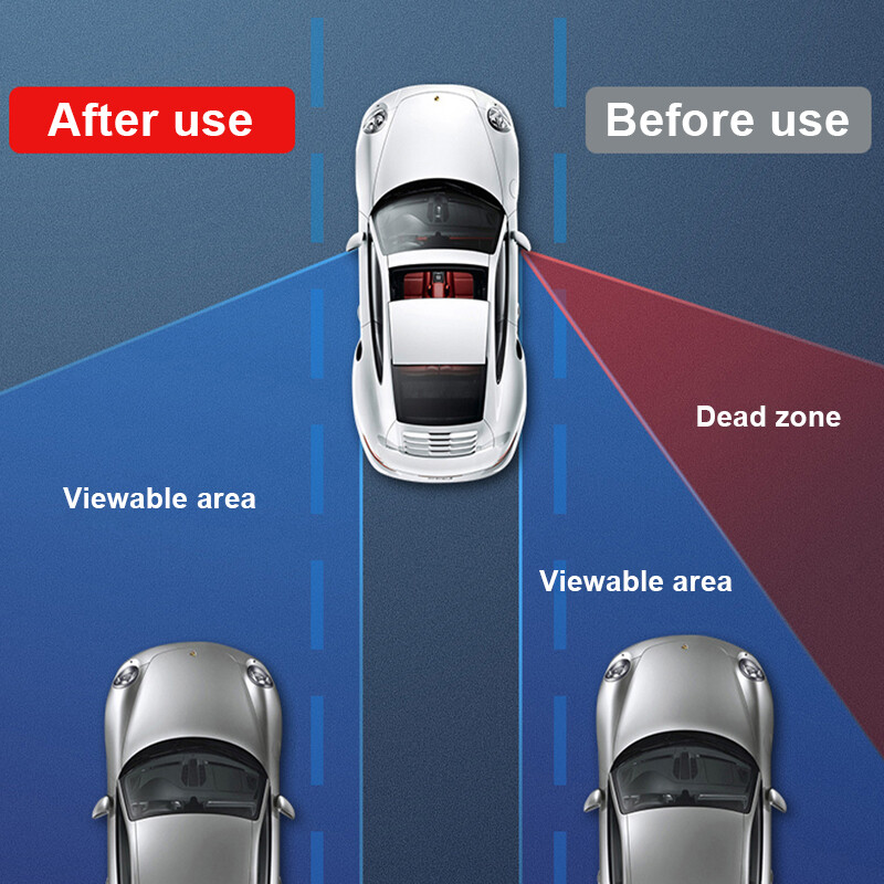 Autó holttértükör 360 fokban forgatható holt zóna tükör öntapadó domború HD üveg oldalsó visszapillantó tükör kiegészítő parkoló