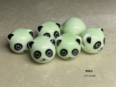 Šviežios žalios serijos keraminės mielos gėlės grybų meilės širdelės palaidi karoliukai „pasidaryk pats“ rankomis papuošti karoliukais apyrankės medžiaga