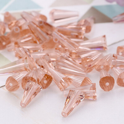 4 Κρυστάλλινες χάντρες σε σχήμα πύργου 6 χιλιοστών Αυστριακές κωνικές γυάλινες χάντρες Χαλαρές χάντρες για κοσμήματα DIY βραχιόλι κολιέ