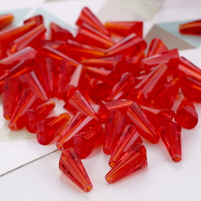 4 Κρυστάλλινες χάντρες σε σχήμα πύργου 6 χιλιοστών Αυστριακές κωνικές γυάλινες χάντρες Χαλαρές χάντρες για κοσμήματα DIY βραχιόλι κολιέ