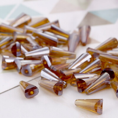 4 Κρυστάλλινες χάντρες σε σχήμα πύργου 6 χιλιοστών Αυστριακές κωνικές γυάλινες χάντρες Χαλαρές χάντρες για κοσμήματα DIY βραχιόλι κολιέ