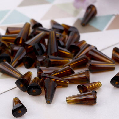 4 Κρυστάλλινες χάντρες σε σχήμα πύργου 6 χιλιοστών Αυστριακές κωνικές γυάλινες χάντρες Χαλαρές χάντρες για κοσμήματα DIY βραχιόλι κολιέ