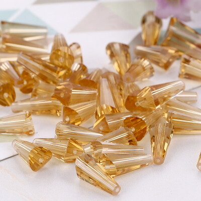 4 Κρυστάλλινες χάντρες σε σχήμα πύργου 6 χιλιοστών Αυστριακές κωνικές γυάλινες χάντρες Χαλαρές χάντρες για κοσμήματα DIY βραχιόλι κολιέ