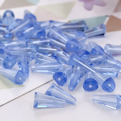 4 Κρυστάλλινες χάντρες σε σχήμα πύργου 6 χιλιοστών Αυστριακές κωνικές γυάλινες χάντρες Χαλαρές χάντρες για κοσμήματα DIY βραχιόλι κολιέ