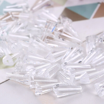 4 Κρυστάλλινες χάντρες σε σχήμα πύργου 6 χιλιοστών Αυστριακές κωνικές γυάλινες χάντρες Χαλαρές χάντρες για κοσμήματα DIY βραχιόλι κολιέ