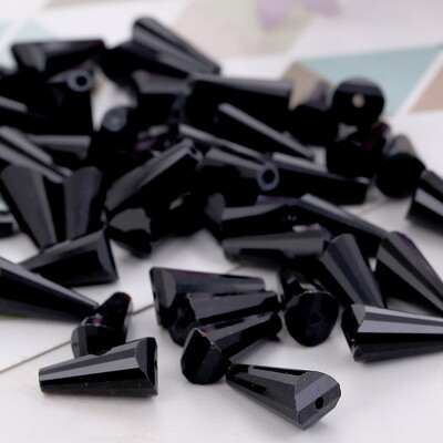 4 Κρυστάλλινες χάντρες σε σχήμα πύργου 6 χιλιοστών Αυστριακές κωνικές γυάλινες χάντρες Χαλαρές χάντρες για κοσμήματα DIY βραχιόλι κολιέ