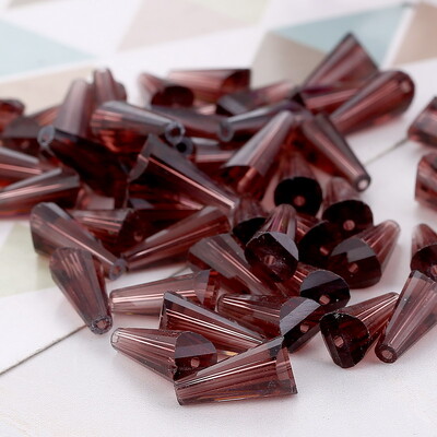 4 Κρυστάλλινες χάντρες σε σχήμα πύργου 6 χιλιοστών Αυστριακές κωνικές γυάλινες χάντρες Χαλαρές χάντρες για κοσμήματα DIY βραχιόλι κολιέ