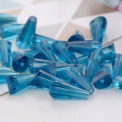 4 Κρυστάλλινες χάντρες σε σχήμα πύργου 6 χιλιοστών Αυστριακές κωνικές γυάλινες χάντρες Χαλαρές χάντρες για κοσμήματα DIY βραχιόλι κολιέ