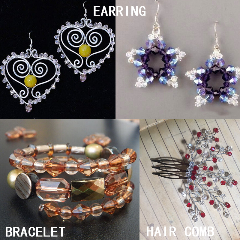 4mm-es fényes fém színű bikon gyöngy 5238 üveg Gyöngy félbevonat színes Gyöngy kristály ékszer gyöngy ékszerkészítéshez 120db/tétel