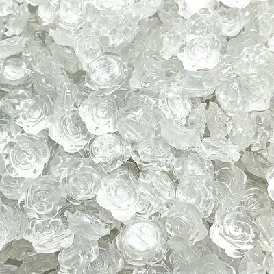 15 bucăți 20 mm flori de trandafir de culoare acrilic mărgele distanțare libere pentru realizarea de bijuterii accesorii pentru brățari lucrate manual