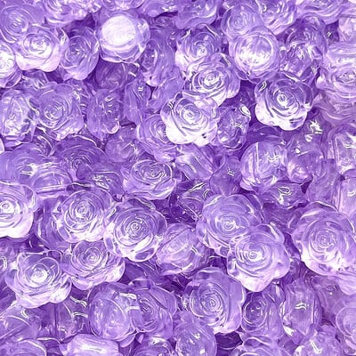 15 bucăți 20 mm flori de trandafir de culoare acrilic mărgele distanțare libere pentru realizarea de bijuterii accesorii pentru brățari lucrate manual