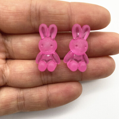 Új 10 akril átlátszó medve szivárvány nyúl barkács gyöngyös gyűrűs karkötő házi készítésű ajándékok