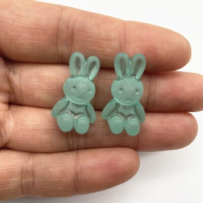 Új 10 akril átlátszó medve szivárvány nyúl barkács gyöngyös gyűrűs karkötő házi készítésű ajándékok