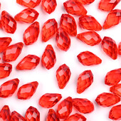 Mărgele de sticlă cu lacrimă de cristal austriac 50 buc Briolette Pandantiv cu picătură de apă Mărgele libere pentru realizarea de bijuterii, brățări DIY