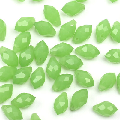 Mărgele de sticlă cu lacrimă de cristal austriac 50 buc Briolette Pandantiv cu picătură de apă Mărgele libere pentru realizarea de bijuterii, brățări DIY