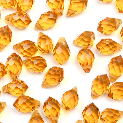 Mărgele de sticlă cu lacrimă de cristal austriac 50 buc Briolette Pandantiv cu picătură de apă Mărgele libere pentru realizarea de bijuterii, brățări DIY