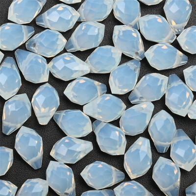 Mărgele de sticlă cu lacrimă de cristal austriac 50 buc Briolette Pandantiv cu picătură de apă Mărgele libere pentru realizarea de bijuterii, brățări DIY