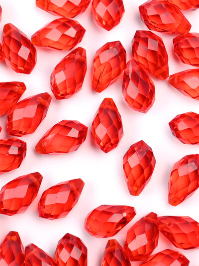 Mărgele de sticlă cu lacrimă de cristal austriac 50 buc Briolette Pandantiv cu picătură de apă Mărgele libere pentru realizarea de bijuterii, brățări DIY